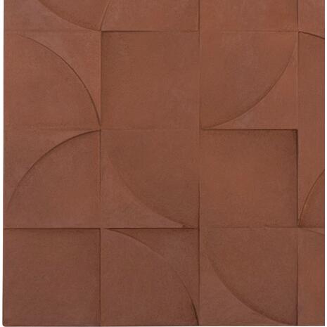 ΠΙΝΑΚΑΣ ΤΕΤΡΑΓΩΝΟΣ ΣΕΙΡΑ SANTORINI HM4524 MDF ΣΕ ΚΑΦΕ ΧΡΩΜΑ 80x5(πάχος)x80Υεκ.