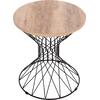 ΒΟΗΘΗΤΙΚΟ ΤΡΑΠΕΖΙ ΣΑΛΟΝΙΟΥ KEON HM18038.03 MDF TOP ΣΕ ΣΟΝΑΜΑ-ΜΕΤΑΛΛΟ Φ45x50Υεκ.