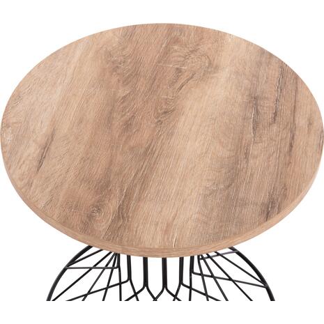 ΒΟΗΘΗΤΙΚΟ ΤΡΑΠΕΖΙ ΣΑΛΟΝΙΟΥ KEON HM18038.03 MDF TOP ΣΕ ΣΟΝΑΜΑ-ΜΕΤΑΛΛΟ Φ45x50Υεκ.