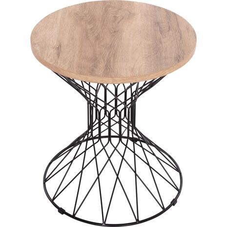 ΒΟΗΘΗΤΙΚΟ ΤΡΑΠΕΖΙ ΣΑΛΟΝΙΟΥ KEON HM18038.03 MDF TOP ΣΕ ΣΟΝΑΜΑ-ΜΕΤΑΛΛΟ Φ45x50Υεκ.