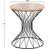 ΒΟΗΘΗΤΙΚΟ ΤΡΑΠΕΖΙ ΣΑΛΟΝΙΟΥ KEON HM18038.03 MDF TOP ΣΕ ΣΟΝΑΜΑ-ΜΕΤΑΛΛΟ Φ45x50Υεκ.