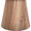 ΤΡΑΠΕΖΙ ΣΑΛΟΝΙΟΥ KARAN HM18028 MDF ΣΕ ΦΥΣΙΚΟ ΧΡΩΜΑ ΞΥΛΟΥ Φ80x45,5Υεκ.