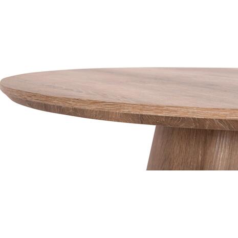 ΤΡΑΠΕΖΙ ΣΑΛΟΝΙΟΥ KARAN HM18028 MDF ΣΕ ΦΥΣΙΚΟ ΧΡΩΜΑ ΞΥΛΟΥ Φ80x45,5Υεκ.
