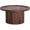 ΤΡΑΠΕΖΙ ΣΑΛΟΝΙΟΥ MARGON HM18026 MDF ΣΕ ΣΚΟΥΡΟ ΚΑΦΕ ΞΥΛΟΥ Φ80x40,5Υεκ.