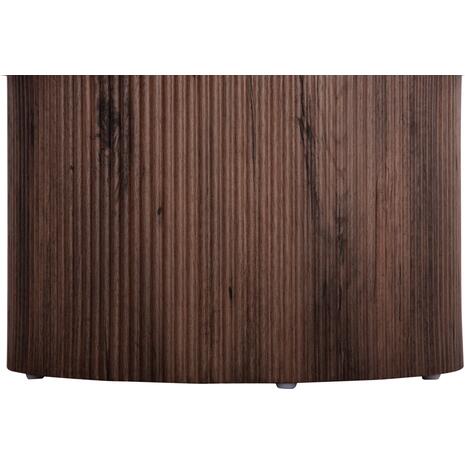 ΤΡΑΠΕΖΙ ΣΑΛΟΝΙΟΥ MARGON HM18026 MDF ΣΕ ΣΚΟΥΡΟ ΚΑΦΕ ΞΥΛΟΥ Φ80x40,5Υεκ.