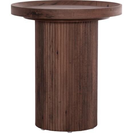 ΒΟΗΘΗΤΙΚΟ ΤΡΑΠΕΖΙ MARGON HM18027 MDF ΣΕ ΣΚΟΥΡΟ ΚΑΦΕ ΞΥΛΟΥ Φ45x50,5Υεκ.