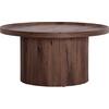 ΤΡΑΠΕΖΙ ΣΑΛΟΝΙΟΥ MARGON HM18026 MDF ΣΕ ΣΚΟΥΡΟ ΚΑΦΕ ΞΥΛΟΥ Φ80x40,5Υεκ.