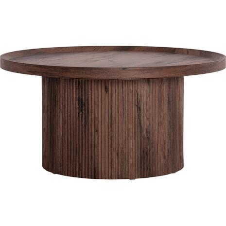 ΤΡΑΠΕΖΙ ΣΑΛΟΝΙΟΥ MARGON HM18026 MDF ΣΕ ΣΚΟΥΡΟ ΚΑΦΕ ΞΥΛΟΥ Φ80x40,5Υεκ.