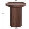 ΒΟΗΘΗΤΙΚΟ ΤΡΑΠΕΖΙ MARGON HM18027 MDF ΣΕ ΣΚΟΥΡΟ ΚΑΦΕ ΞΥΛΟΥ Φ45x50,5Υεκ.