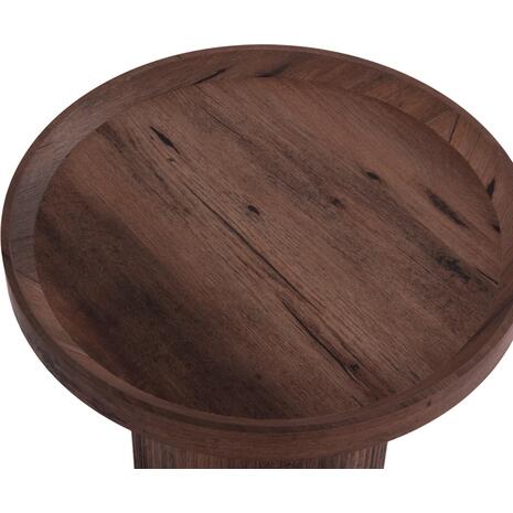 ΒΟΗΘΗΤΙΚΟ ΤΡΑΠΕΖΙ MARGON HM18027 MDF ΣΕ ΣΚΟΥΡΟ ΚΑΦΕ ΞΥΛΟΥ Φ45x50,5Υεκ.
