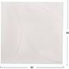 ΠΙΝΑΚΑΣ ΤΕΤΡΑΓΩΝΟΣ ΣΕΙΡΑ SANTORINI HM4508 MDF ΣΕ ΥΠΟΛΕΥΚΟ ΧΡΩΜΑ 80x4(πάχος)x80Υεκ.