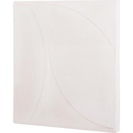 ΠΙΝΑΚΑΣ ΤΕΤΡΑΓΩΝΟΣ ΣΕΙΡΑ SANTORINI HM4508 MDF ΣΕ ΥΠΟΛΕΥΚΟ ΧΡΩΜΑ 80x4(πάχος)x80Υεκ.