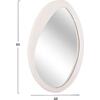 ΚΑΘΡΕΠΤΗΣ ΤΟΙΧΟΥ ΟΒΑΛ ΣΕΙΡΑ SANTORINI HM4514 MDF ΣΕ ΥΠΟΛΕΥΚΟ 48x3,2x60Υεκ