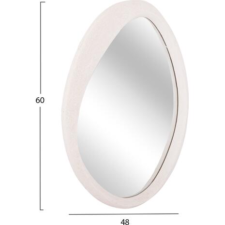 ΚΑΘΡΕΠΤΗΣ ΤΟΙΧΟΥ ΟΒΑΛ ΣΕΙΡΑ SANTORINI HM4514 MDF ΣΕ ΥΠΟΛΕΥΚΟ 48x3,2x60Υεκ