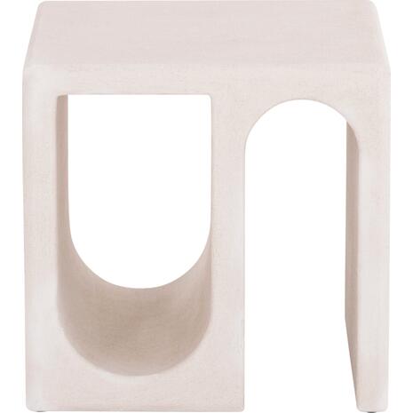 ΤΡΑΠΕΖΙ ΣΑΛΟΝΙΟΥ ΣΕΙΡΑ SANTORINI HM18070 MDF ΣΕ ΥΠΟΛΕΥΚΟ ΧΡΩΜΑ 48x38x48,5Υεκ.
