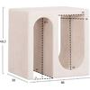ΤΡΑΠΕΖΙ ΣΑΛΟΝΙΟΥ ΣΕΙΡΑ SANTORINI HM18070 MDF ΣΕ ΥΠΟΛΕΥΚΟ ΧΡΩΜΑ 48x38x48,5Υεκ.