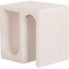 ΤΡΑΠΕΖΙ ΣΑΛΟΝΙΟΥ ΣΕΙΡΑ SANTORINI HM18070 MDF ΣΕ ΥΠΟΛΕΥΚΟ ΧΡΩΜΑ 48x38x48,5Υεκ.