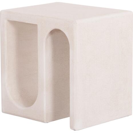 ΤΡΑΠΕΖΙ ΣΑΛΟΝΙΟΥ ΣΕΙΡΑ SANTORINI HM18070 MDF ΣΕ ΥΠΟΛΕΥΚΟ ΧΡΩΜΑ 48x38x48,5Υεκ.