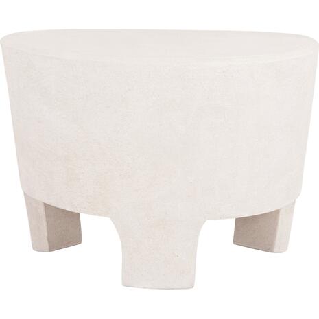 ΤΡΑΠΕΖΙ ΣΑΛΟΝΙΟΥ ΣΕΙΡΑ SANTORINI HM18053 MDF ΣΕ ΥΠΟΛΕΥΚΟ ΧΡΩΜΑ 54x61x40,5Υεκ.