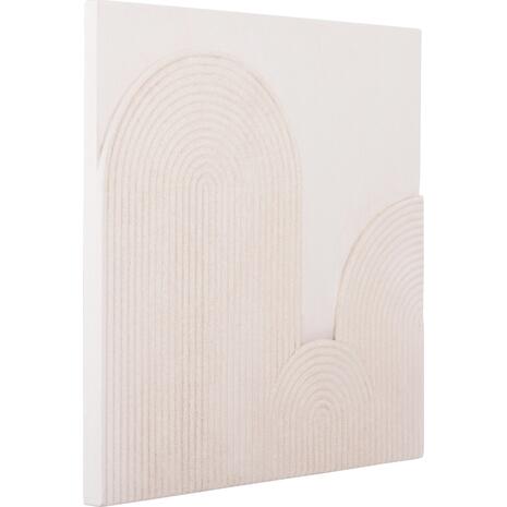 ΠΙΝΑΚΑΣ ΤΕΤΡΑΓΩΝΟΣ ΣΕΙΡΑ SANTORINI HM4517 MDF ΣΕ ΥΠΟΛΕΥΚΟ ΧΡΩΜΑ 80x4,5(πάχος)x80Υεκ.