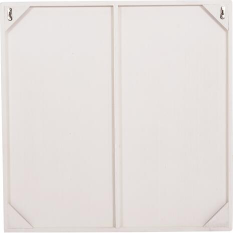 ΠΙΝΑΚΑΣ ΤΕΤΡΑΓΩΝΟΣ ΣΕΙΡΑ SANTORINI HM4517 MDF ΣΕ ΥΠΟΛΕΥΚΟ ΧΡΩΜΑ 80x4,5(πάχος)x80Υεκ.