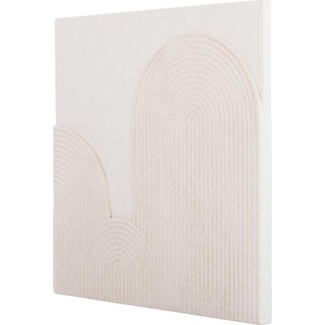 ΠΙΝΑΚΑΣ ΤΕΤΡΑΓΩΝΟΣ ΣΕΙΡΑ SANTORINI HM4517 MDF ΣΕ ΥΠΟΛΕΥΚΟ ΧΡΩΜΑ 80x4,5(πάχος)x80Υεκ.