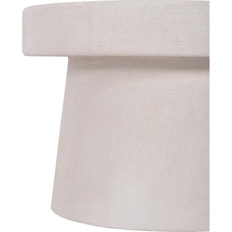 ΤΡΑΠΕΖΙ ΣΑΛΟΝΙΟΥ ΣΤΡΟΓΓΥΛΟ ΣΕΙΡΑ SANTORINI HM18051 MDF ΣΕ ΥΠΟΛΕΥΚΟ ΧΡΩΜΑ Φ60x42,5Υεκ.