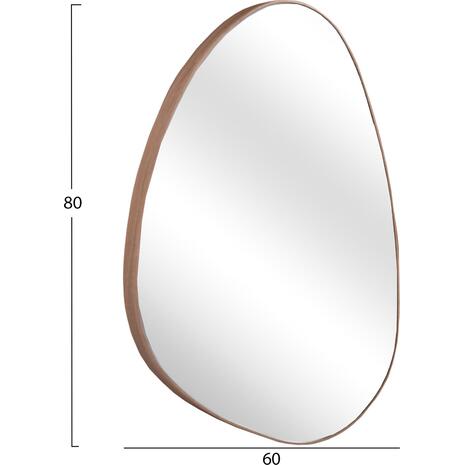 ΚΑΘΡΕΠΤΗΣ ΤΟΙΧΟΥ IRREGU HM4487.03 ΜΕ ΠΛΑΙΣΙΟ MDF ΦΥΣΙΚΟ ΧΡΩΜΑ ΞΥΛΟΥ 60x80Υεκ.