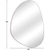 ΚΑΘΡΕΠΤΗΣ ΤΟΙΧΟΥ IRREGU HM4487.05 ΜΕ ΠΛΑΙΣΙΟ MDF ΣΕ WHITE MARBLE ΧΡΩΜΑ 60x80Υεκ.