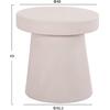 ΤΡΑΠΕΖΙ ΣΑΛΟΝΙΟΥ ΣΤΡΟΓΓΥΛΟ ΣΕΙΡΑ SANTORINI HM18052 MDF ΣΕ ΥΠΟΛΕΥΚΟ ΧΡΩΜΑ Φ48x49Υεκ.