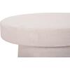 ΤΡΑΠΕΖΙ ΣΑΛΟΝΙΟΥ ΣΤΡΟΓΓΥΛΟ ΣΕΙΡΑ SANTORINI HM18052 MDF ΣΕ ΥΠΟΛΕΥΚΟ ΧΡΩΜΑ Φ48x49Υεκ.