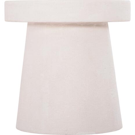 ΤΡΑΠΕΖΙ ΣΑΛΟΝΙΟΥ ΣΤΡΟΓΓΥΛΟ ΣΕΙΡΑ SANTORINI HM18052 MDF ΣΕ ΥΠΟΛΕΥΚΟ ΧΡΩΜΑ Φ48x49Υεκ.
