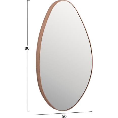 ΚΑΘΡΕΠΤΗΣ ΤΟΙΧΟΥ DROP HM4488.03 ΜΕ ΠΛΑΙΣΙΟ MDF ΣΕ ΦΥΣΙΚΟ ΧΡΩΜΑ ΞΥΛΟΥ 50x80Υεκ.