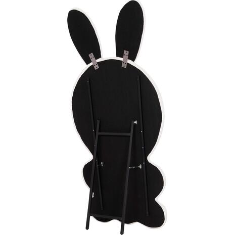 ΠΑΙΔΙΚΟΣ ΚΑΘΡΕΦΤΗΣ ΔΑΠΕΔΟΥ BUNNY HM4489.01 MDF ΡΟΖ & ΛΕΥΚΟ-ΜΑΥΡΟ STAND 80x162Υεκ.