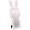ΠΑΙΔΙΚΟΣ ΚΑΘΡΕΦΤΗΣ ΔΑΠΕΔΟΥ BUNNY HM4489.01 MDF ΡΟΖ & ΛΕΥΚΟ-ΜΑΥΡΟ STAND 80x162Υεκ.