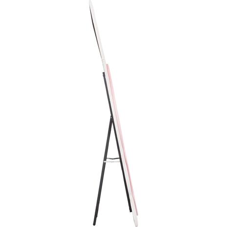 ΠΑΙΔΙΚΟΣ ΚΑΘΡΕΦΤΗΣ ΔΑΠΕΔΟΥ BUNNY HM4489.01 MDF ΡΟΖ & ΛΕΥΚΟ-ΜΑΥΡΟ STAND 80x162Υεκ.