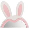 ΠΑΙΔΙΚΟΣ ΚΑΘΡΕΦΤΗΣ ΔΑΠΕΔΟΥ BUNNY HM4489.01 MDF ΡΟΖ & ΛΕΥΚΟ-ΜΑΥΡΟ STAND 80x162Υεκ.