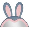ΠΑΙΔΙΚΟΣ ΚΑΘΡΕΦΤΗΣ ΔΑΠΕΔΟΥ BUNNY HM4489.02 MDF ΡΟΖ & ΜΠΛΕ-ΜΑΥΡΟ STAND 80x162Υεκ.