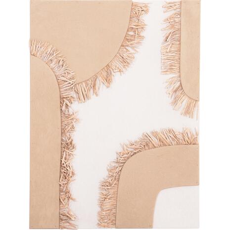 ΠΙΝΑΚΑΣ ΟΡΘΟΓΩΝΙΟΣ ΣΕΙΡΑ SANTORINI HM4533 MDF ΥΠΟΛΕΥΚΟ-ΚΑΦΕ-ΚΡΟΣΙΑ ΜΠΕΖ 60x4,5(πάχος)x80Υεκ