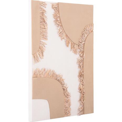 ΠΙΝΑΚΑΣ ΟΡΘΟΓΩΝΙΟΣ ΣΕΙΡΑ SANTORINI HM4533 MDF ΥΠΟΛΕΥΚΟ-ΚΑΦΕ-ΚΡΟΣΙΑ ΜΠΕΖ 60x4,5(πάχος)x80Υεκ
