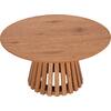 ΤΡΑΠΕΖΙ ΣΑΛΟΝΙΟΥ TALBERT HM18024 MDF ΣΕ ΑΝΟΙΧΤΟ ΦΥΣΙΚΟ ΞΥΛΟΥ Φ80x40,5Υεκ.