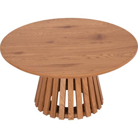 ΤΡΑΠΕΖΙ ΣΑΛΟΝΙΟΥ TALBERT HM18024 MDF ΣΕ ΑΝΟΙΧΤΟ ΦΥΣΙΚΟ ΞΥΛΟΥ Φ80x40,5Υεκ.