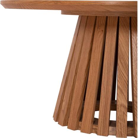 ΤΡΑΠΕΖΙ ΣΑΛΟΝΙΟΥ TALBERT HM18024 MDF ΣΕ ΑΝΟΙΧΤΟ ΦΥΣΙΚΟ ΞΥΛΟΥ Φ80x40,5Υεκ.