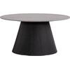 ΤΡΑΠΕΖΙ ΣΑΛΟΝΙΟΥ DUNCAN HM18022.01 ΚΕΡΑΜΙΚΟ TOP-MDF ΒΑΣΗ-ΜΑΥΡΟ Φ80x41Υεκ.