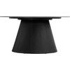 ΤΡΑΠΕΖΙ ΣΑΛΟΝΙΟΥ DUNCAN HM18022.01 ΚΕΡΑΜΙΚΟ TOP-MDF ΒΑΣΗ-ΜΑΥΡΟ Φ80x41Υεκ.