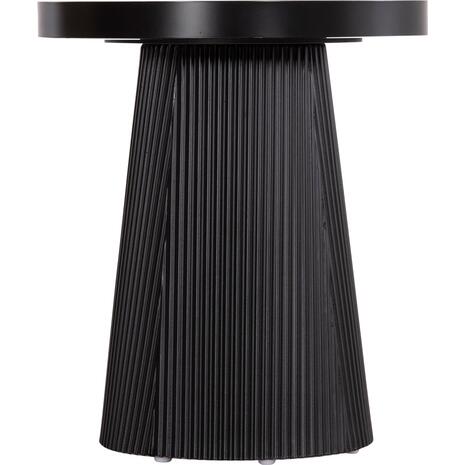 ΤΡΑΠΕΖΑΚΙ ΒΟΗΘΗΤΙΚΟ DENTON HM18023.01 MDF TOP ΦΥΣΙΚΟ ΞΥΛΟΥ-ΒΑΣΗ ΜΑΥΡΗ Φ45x51,5Υεκ.