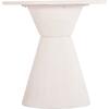 ΤΡΑΠΕΖΙ ΤΡΑΠΕΖΑΡΙΑΣ ΣΤΡΟΓΓΥΛΟ ΣΕΙΡΑ SANTORINI HM18055 MDF ΥΠΟΛΕΥΚΟ ΧΡΩΜΑ Φ77x76Υεκ.