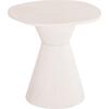 ΤΡΑΠΕΖΙ ΤΡΑΠΕΖΑΡΙΑΣ ΣΤΡΟΓΓΥΛΟ ΣΕΙΡΑ SANTORINI HM18055 MDF ΥΠΟΛΕΥΚΟ ΧΡΩΜΑ Φ77x76Υεκ.