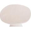 ΤΡΑΠΕΖΙ ΤΡΑΠΕΖΑΡΙΑΣ ΣΤΡΟΓΓΥΛΟ ΣΕΙΡΑ SANTORINI HM18055 MDF ΥΠΟΛΕΥΚΟ ΧΡΩΜΑ Φ77x76Υεκ.