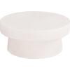 ΤΡΑΠΕΖΙ ΣΑΛΟΝΙΟΥ ΣΤΡΟΓΓΥΛΟ ΣΕΙΡΑ SANTORINI HM18050 MDF ΣΕ ΥΠΟΛΕΥΚΟ ΧΡΩΜΑ Φ80x35Υεκ.